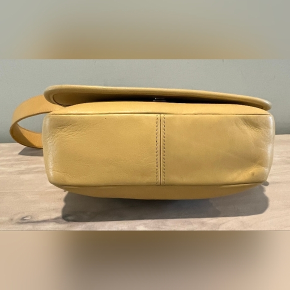 Vintage Coach Yellow Leather Legacy Flex Studio Shoulder Bag #9335 EUC - Picture 5 of 16
